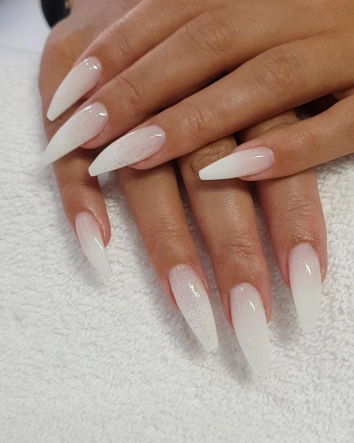 Check it out. vegetablesrecipies White acrylic nails, Ballerina