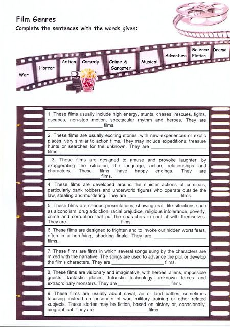 Discussing Movies Or Films Adventure Fiction Movies Teaching Lessons Plans