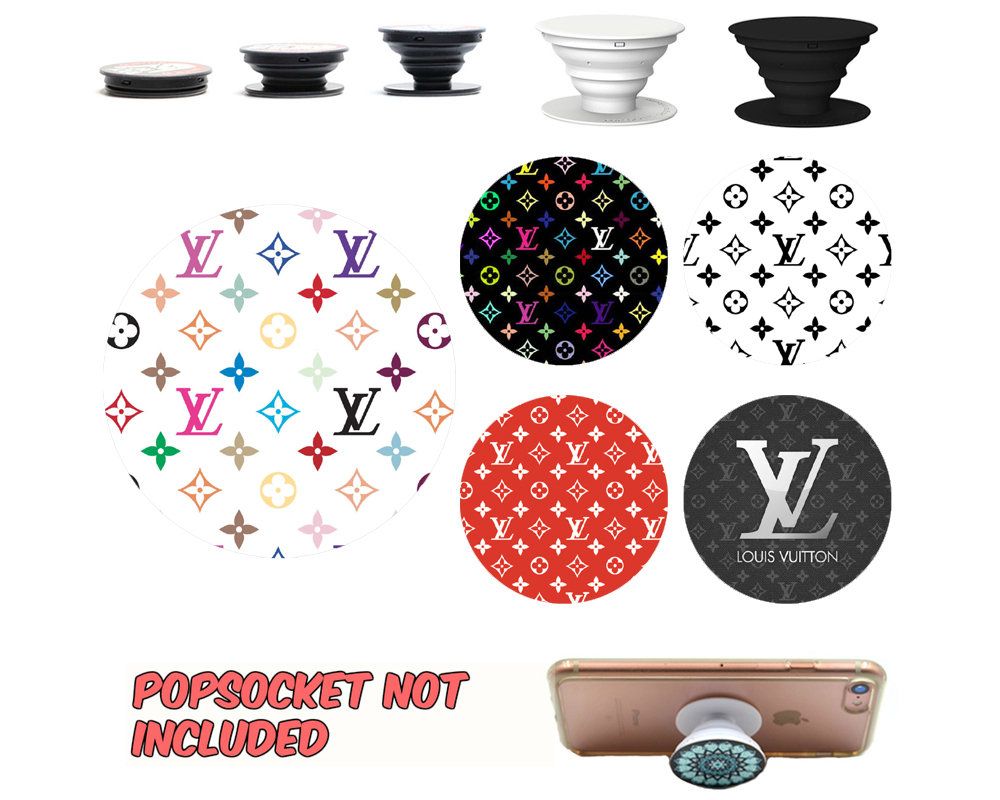 LV pattern PopSocket Decal & sticker / phone grip and holder Decal sticker /phone stand decal ...