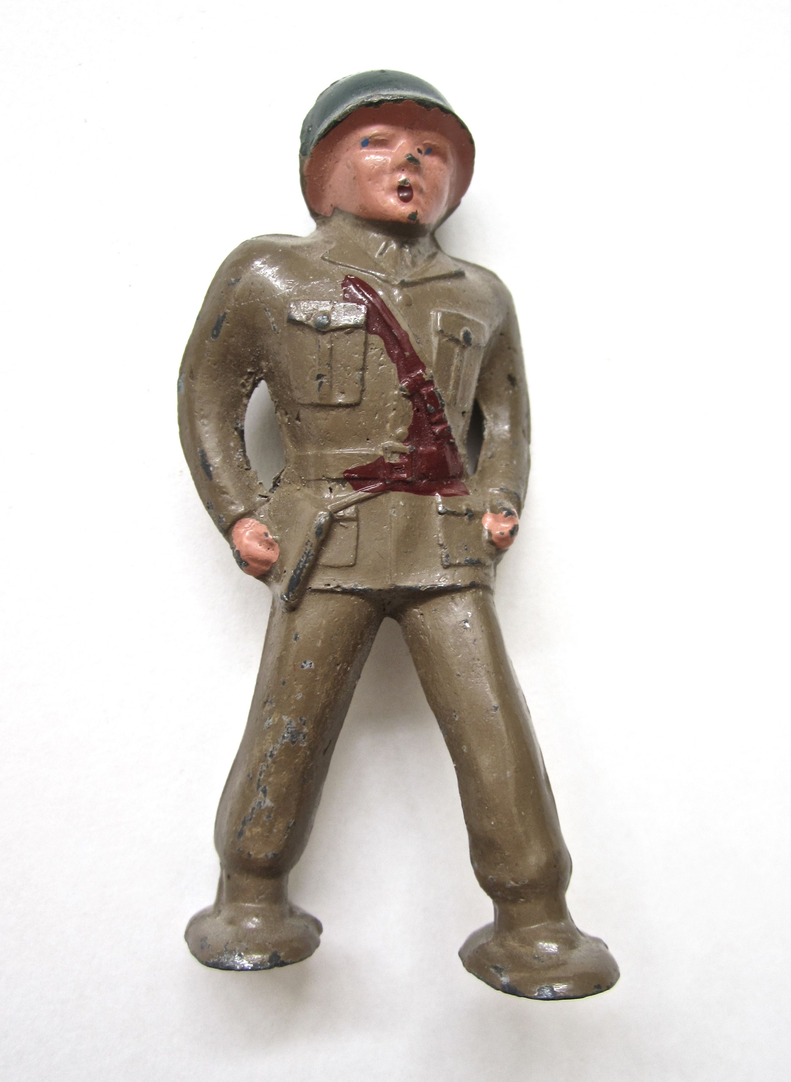 DOLLHOUSE MINI HALF INCH SCALE FIRE HELMET WITH /"1/" ON SHIELD