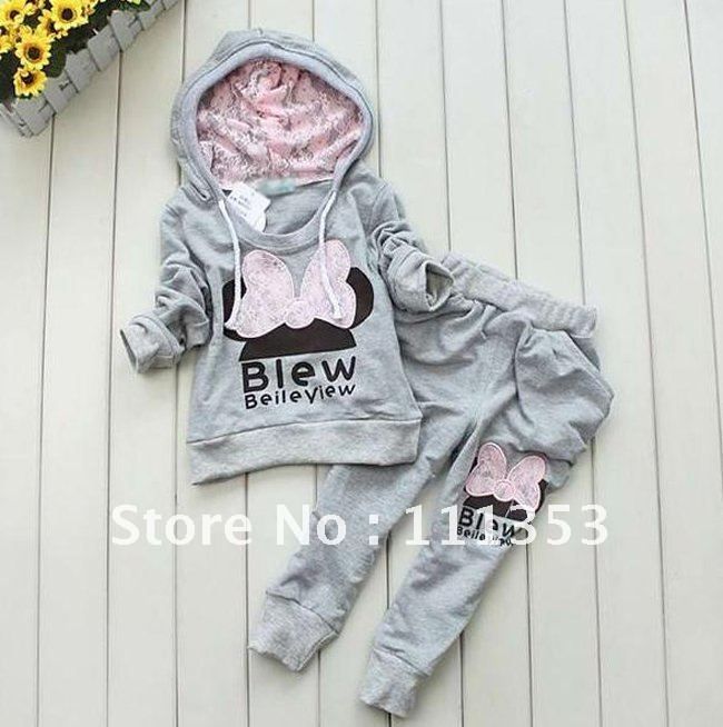 Girl Clothes Jacket Kids Clothing Hoodies+Pants Girl Tracksuit Sport Suit Hot