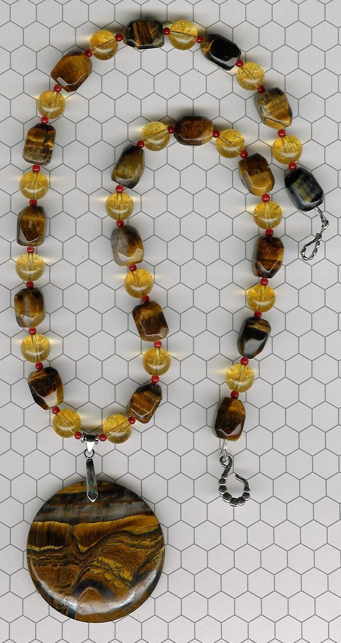 Tiger Iron, Tiger's Eye, Citrine, Bamboo Coral, St Tiger Iron, Tiger's Eye, Citrine, Bamboo Coral, St