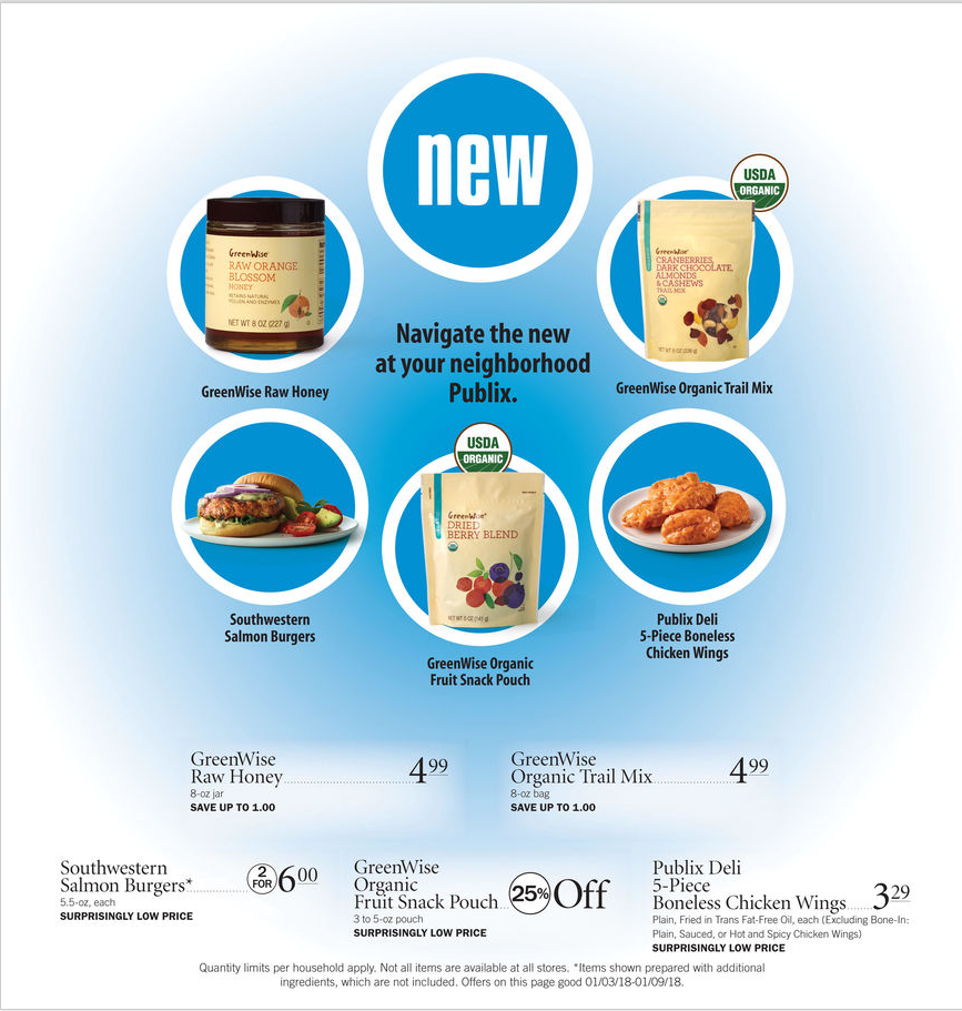 publix new item sale january 3 9 2018 http www olcatalog com publix greenwise sale flyer