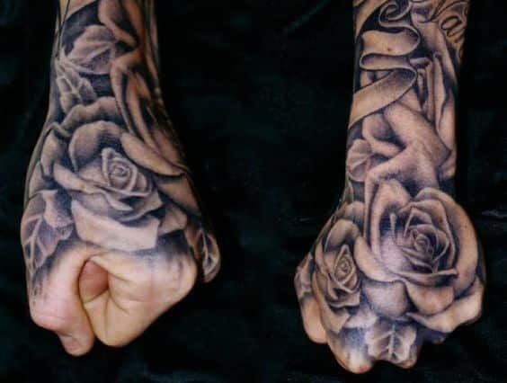 tattoo meanings rose on hand