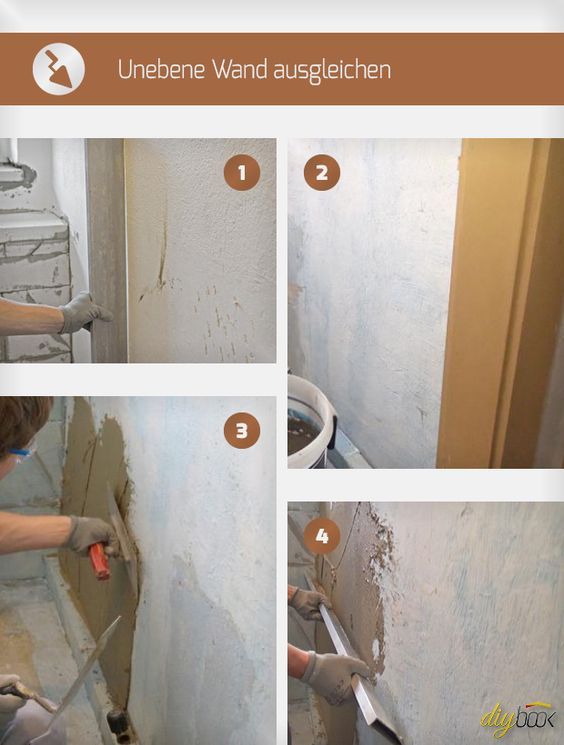 Fliesen Entfernen Und Wand Verputzen Unebene Wand ausgleichen mit Bildern