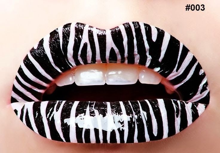 Zebra Lips And Who Would Wears These Maybe For Halloween Lip