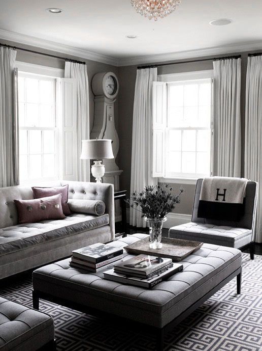 Why You Need A Tufted Ottoman Es And Places Pinterest Why You Need A Tufted Ottoman The Decorista Styling Large Coffee Table