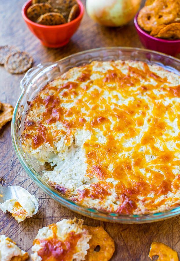 Baked Cheese and Onion Dip Recipe | Recipes, Food, Onion dip recipe
