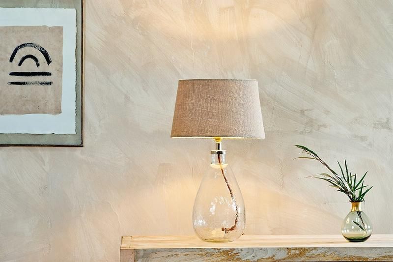 Baba Clear Glass Lamp Small Tall in Baba Glass Lamp Clear Glass in 2020