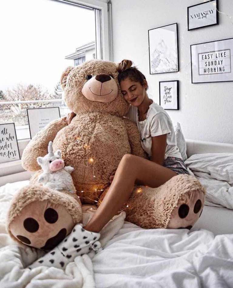 15+ Encantadores Osos de Peluche Gigantes que Desearás Tener | Teddy bear girl, Teddy girl, Big teddy