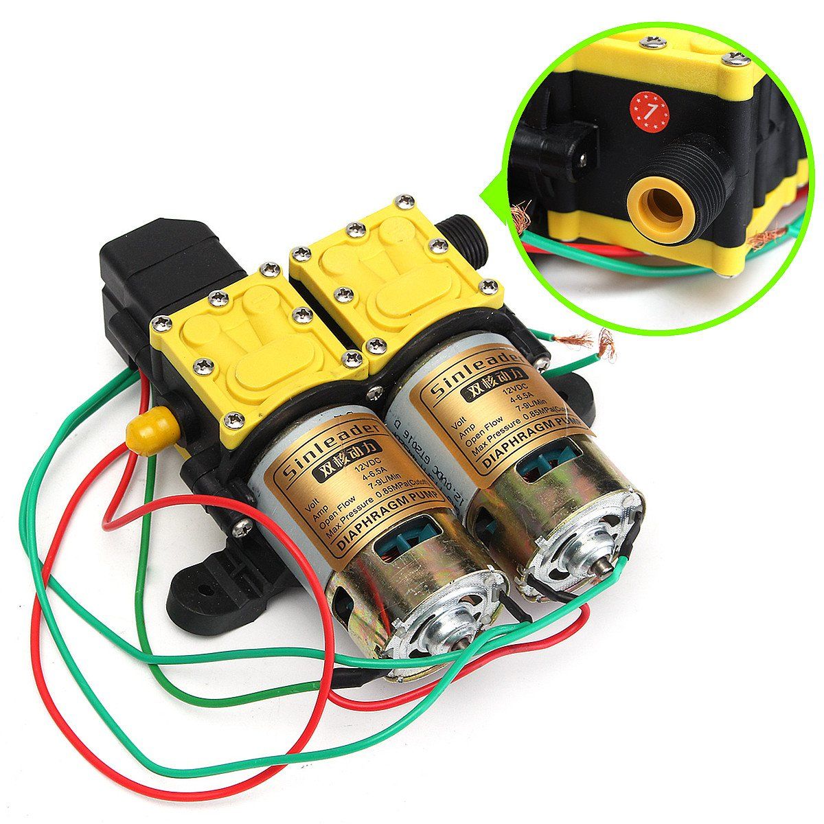 DC 12V High Pressure Auto Diaphragm Water Pump Garden Marine Boat Caravan Motor