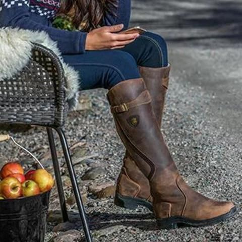 Europe Women's Casual Block Heel Round Toe Knee High Boots Cowboy Pumps 34/43 L Europe Women's Casual Block Heel Round Toe Knee High Boots Cowboy Pumps 34/43 L