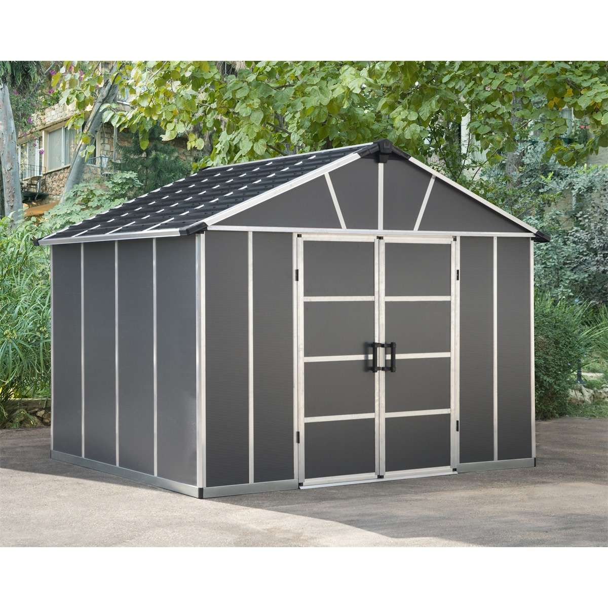 Palram Yukon Anthracite garden house 271x332cm