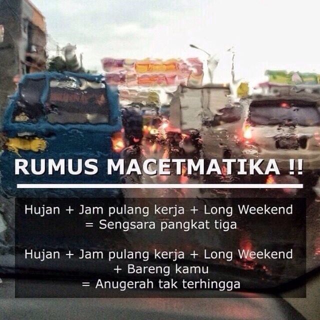 Rumus Macetmatika Kutipan Lucu Ungkapan Lucu Meme