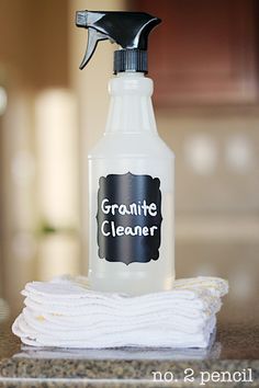 I M So Excited To Share My Recipe For Homemade Granite Cleaner It S I M So Excited To Share My Recipe For Homemade Granite Cleaner It S Really The Best Have Ever Used We A Large Island That