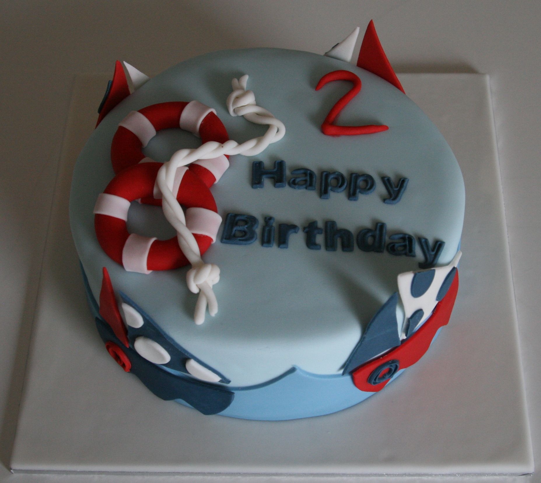 birthday cake sailing boats