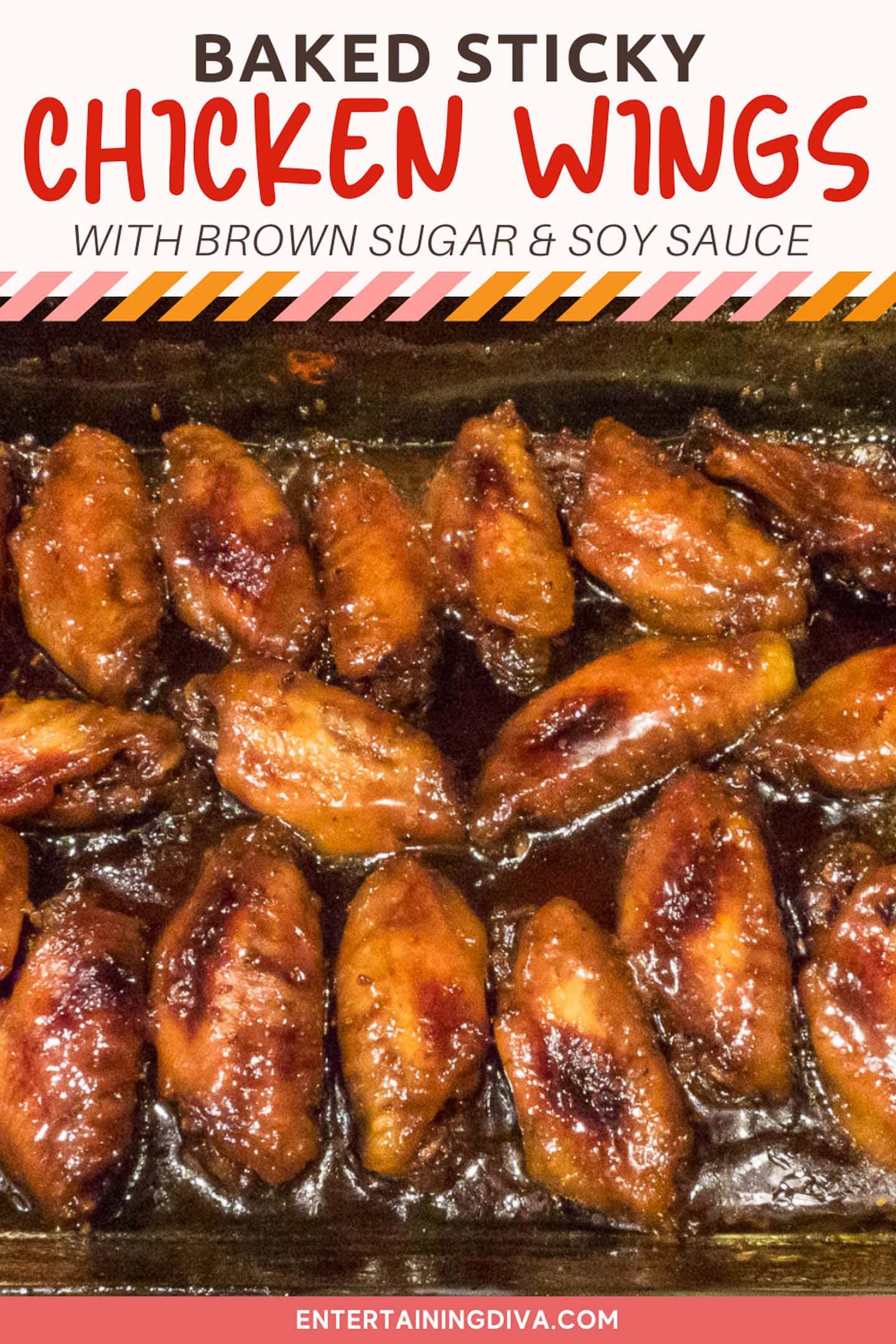 Baked Sticky Chinese Chicken Wings With Brown Sugar Soy Sauce Sweet Baked Sticky Chinese Chicken Wings With Brown Sugar Soy Sauce Sweet