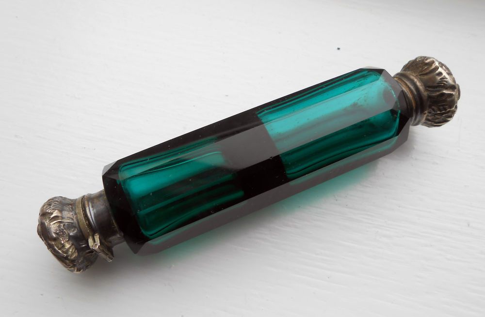 AntiqueVictorian Double Ended Perfume Antique Victorian Glass Perfume Bottle