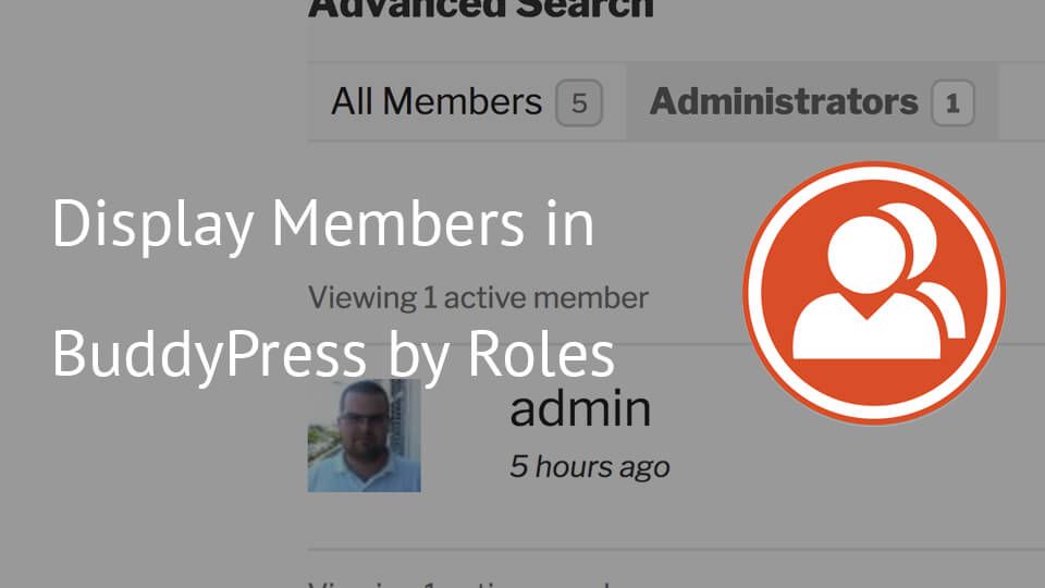 Display Members in BuddyPress by Roles