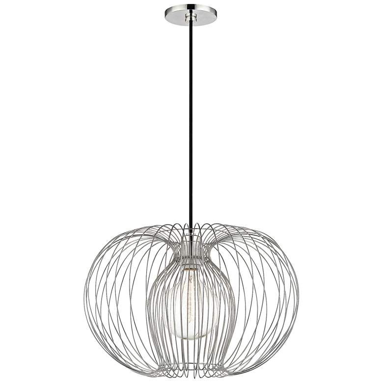 Mitzi Jasmine 17 Wide Polished Nickel Pendant Light 47e33 Lamps Plus - Nickel Pendant Light Mitzi Jasmine 17 Wide Polished Nickel Pendant Light 47e33 Lamps Plus - Nickel Pendant Light