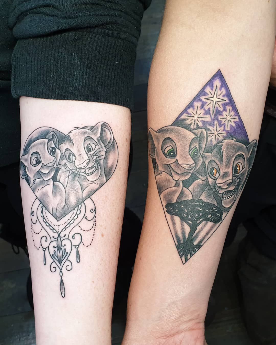 80+ Disney Couple Tattoos That Prove Fairy Tales Are Real Disney