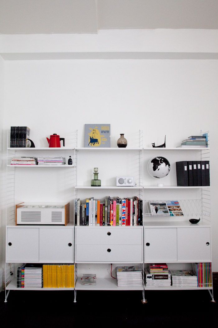 Modular Shelving Systems For Large Office Spaces string-2 Eclectic Interior, Interior Spaces, House Interior, String