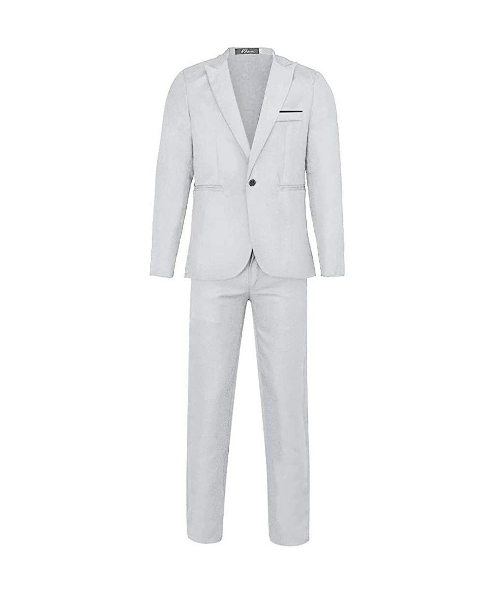 Buy Mens Slim Button Suit Pure Color Dress Blazer Host Show Jacket Coat Pants - White - C018YNH3MC9 with biggest discount online, shop more designer Men's Thermal Underwear down to $8.99, fast shipping. Navy Jacket Women, Mens Light Jacket, Boys Leather Jacket, Sport Jacket Men, Mens Rain Jacket, Windbreaker Jacket Women, Girls Denim Jacket, Beige Jacket, White Denim Jacket