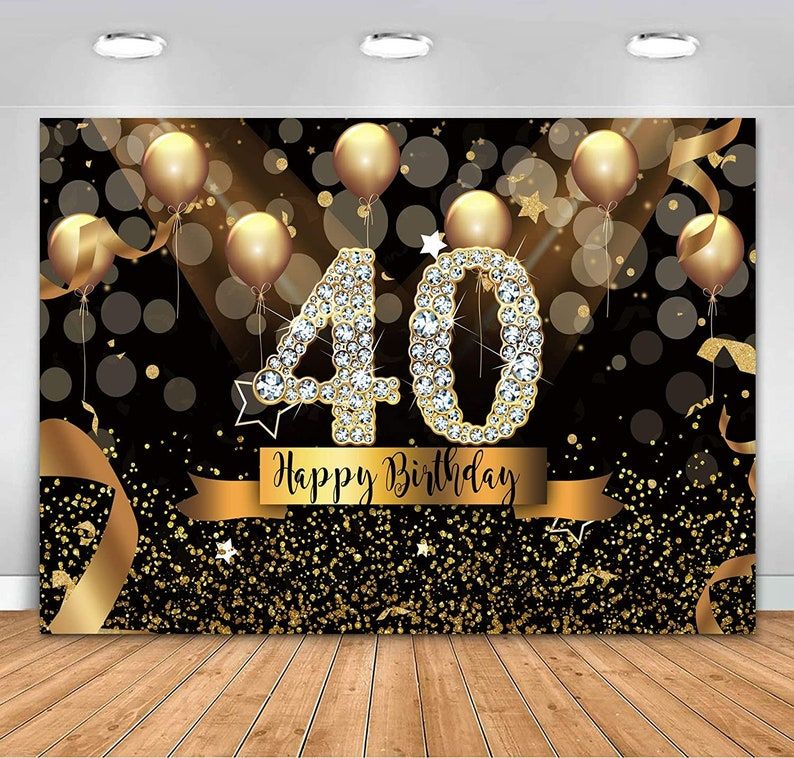 50th Birthday Backdrop Large 5 X 7 Backdrop 30th 40th 50th | Etsy 50th Birthday Party Decorations, Birthday Backdrop, Birthday Party Supplies, Happy 60th Birthday, 60th Birthday Banner, Happy 50th, 60th Birthday Balloons, Birthday Surprise, Black And Gold Balloons