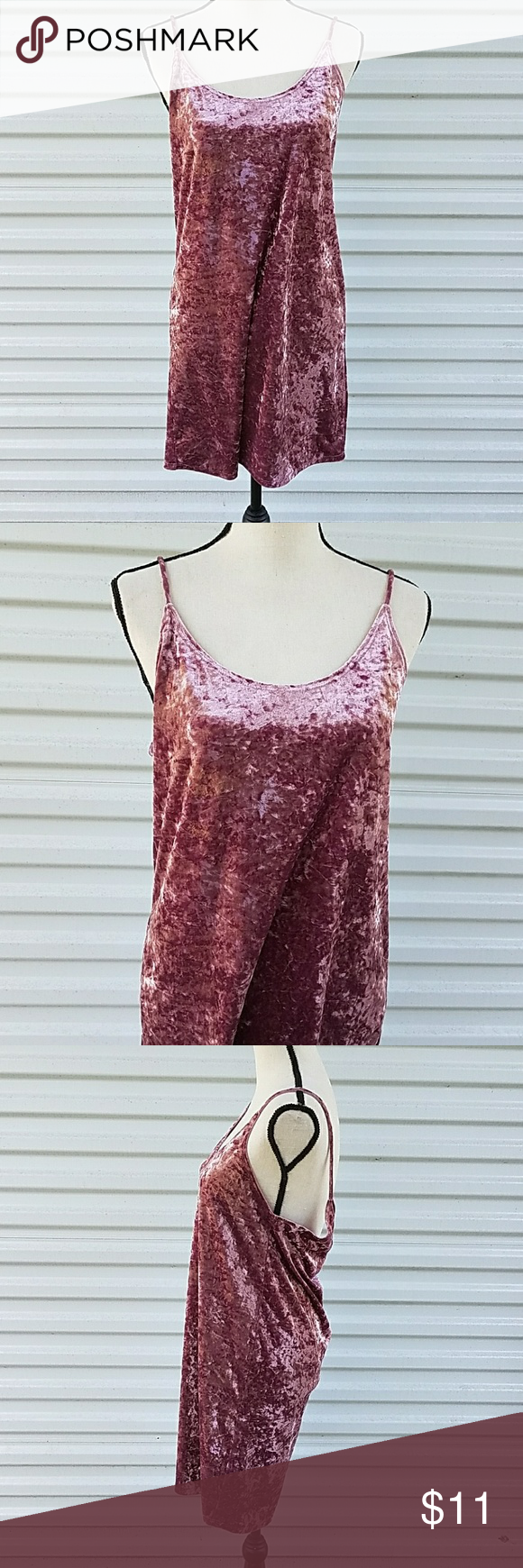 Velvet Slip Dress In Antique Pink Velvet Slip Dress Velvet Clothes Slip Dress