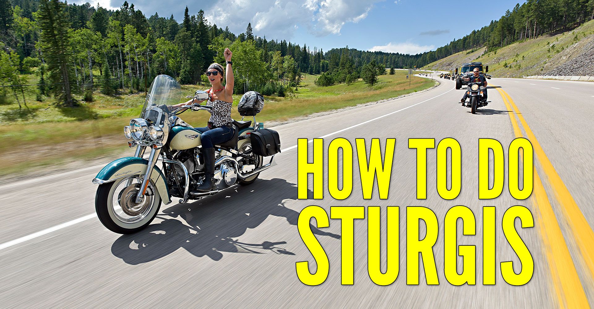 After years of dreaming and scheming, you’re finally doing it. You’ve decided this is the year to embark on a journey you’ve heard will be the greatest adventure of your life—you’re taking a trip to Sturgis! But now that you’re excited and all your Facebook buddies are jealous, questions start swirling through you head. What are the local motorcycle laws? Do I need a helmet? HOW DO I GET TO MOUNT RUSHMORE?! You could spend a ton of time scouring the Internet for answers to all... Sturgis Bike Week, Sturgis Rally, Bike Rally, Sturgis Motorcycle Rally, Motorcycle Rallies, Motorcycle Camping, Girl Motorcycle, Motorcycle Quotes, Motorcycle Touring