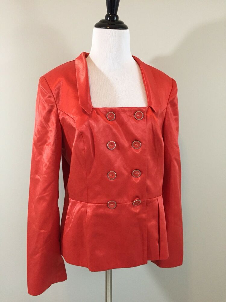 Metrostyle New Fashion Square Neck Career Work Blazer Orange C 14 Na5 Leather Pants Women Denim - Metro Style Leather Jacket Metrostyle New Fashion Square Neck Career Work Blazer Orange C 14 Na5 Leather Pants Women Denim - Metro Style Leather Jacket