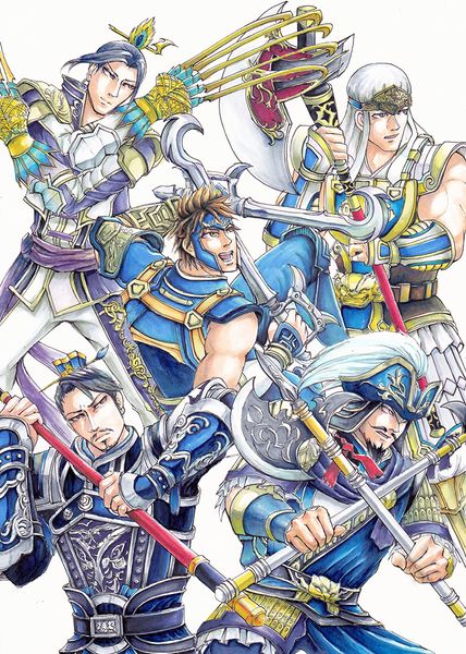 魏の五将軍 こたち 将軍 イラスト 集合絵 魏の五将軍 こたち 将軍 イラスト 集合絵