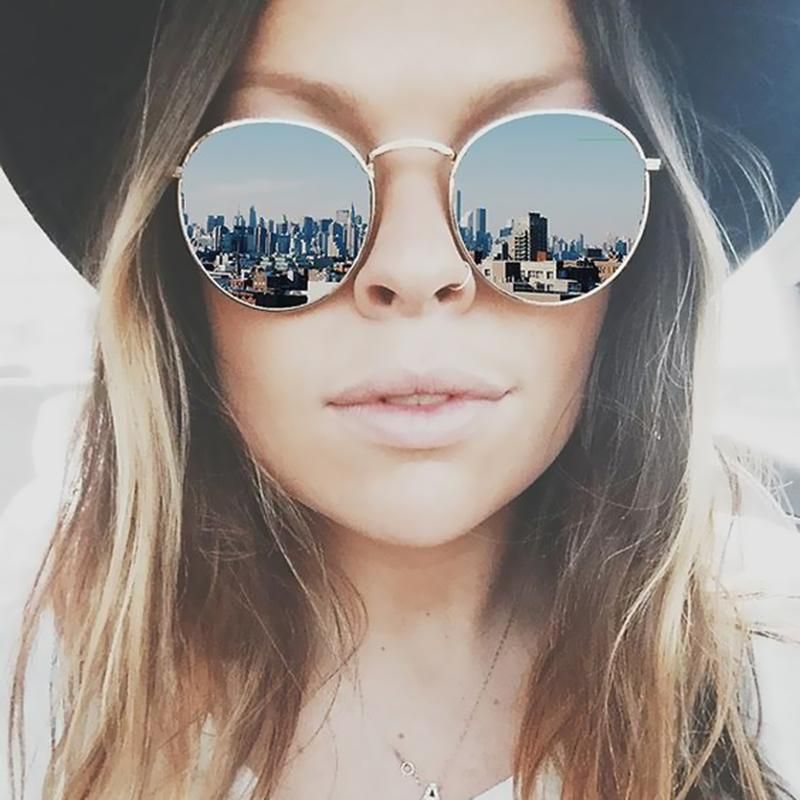 Vintage Round Sunglasses Women Anti-reflective Lens Female Vintage Round Sunglasses Women Anti-reflective Lens Female