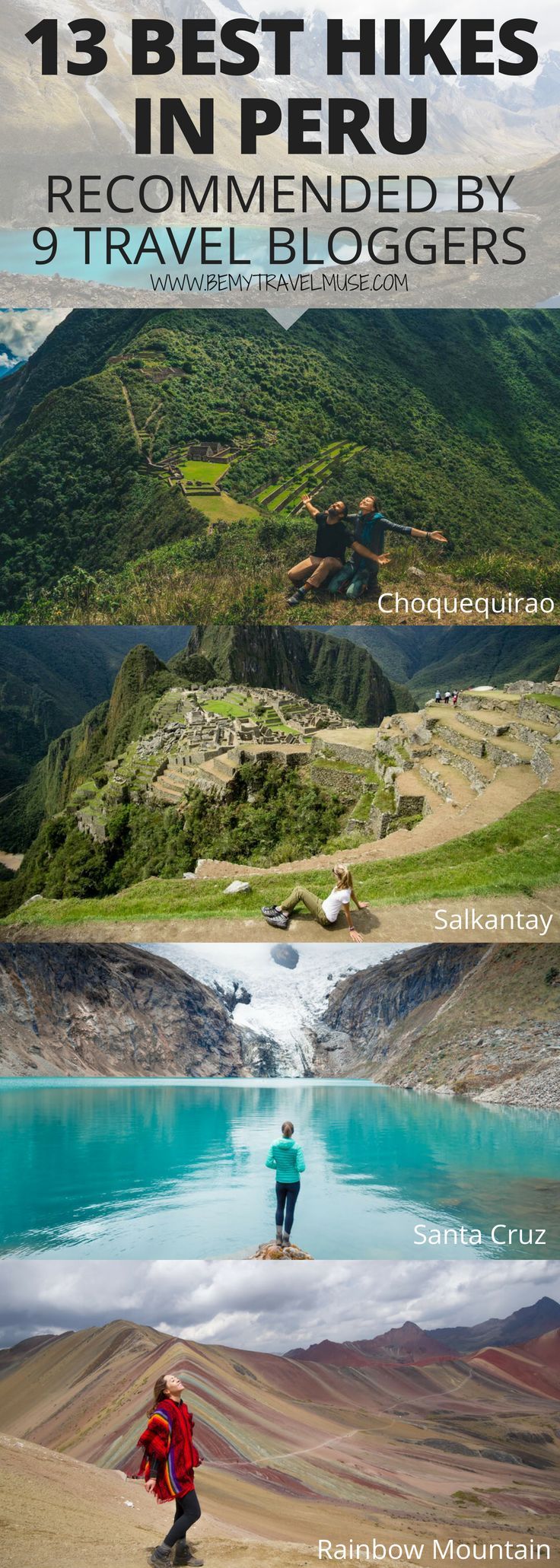 9 travel bloggers share their favorite hikes in Peru. Planning for an adventure in Peru, but don't know which hiking trails are the best? This list covers popular trails, off the beaten path trails, easy, moderate and difficult hikes, plus secret tips, th South America Destinations, South America Travel, Travel South, Peru Travel, Backpacking Travel, Europe Travel, Hvar Travel, Croatia Travel, Hawaii Travel