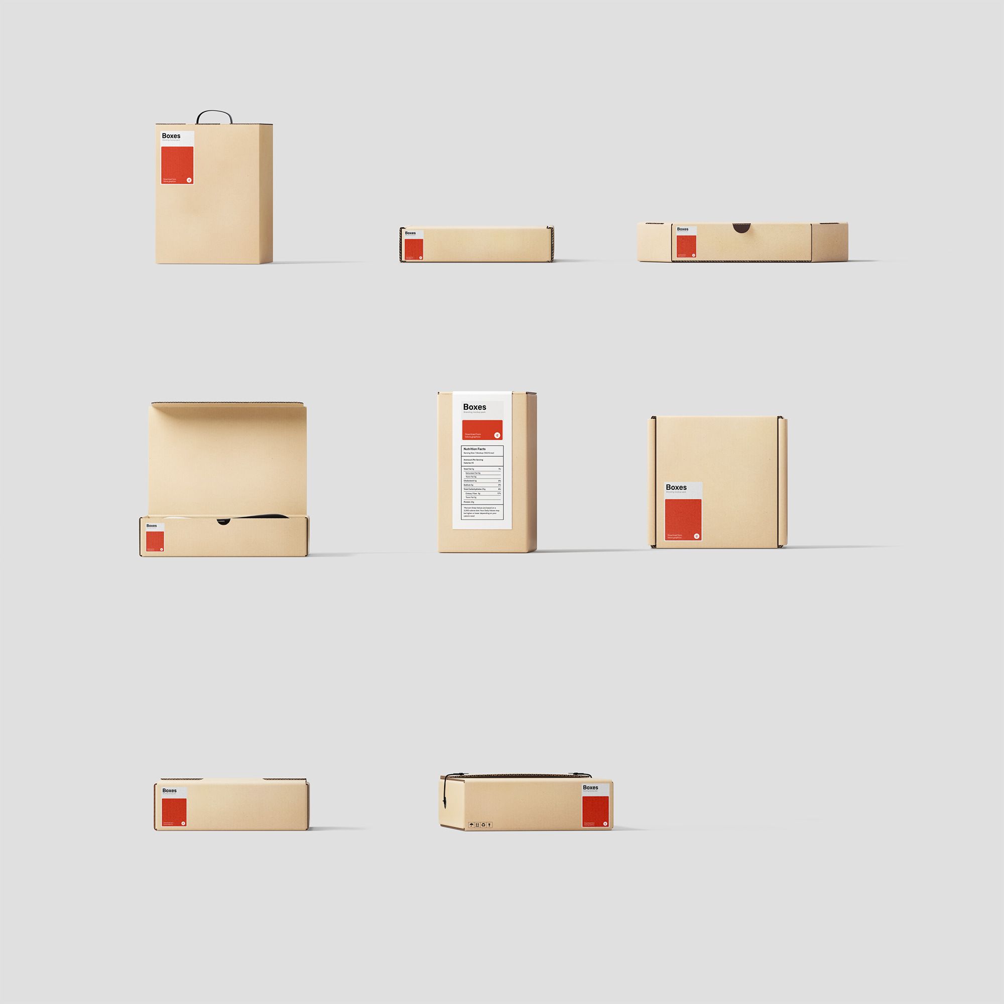 Download Packs Mockup Bundle | Box mockup, Brochure template layout ...