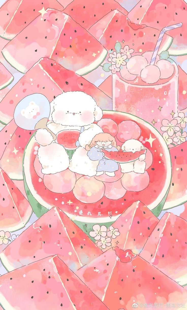 Pink Wallpaper Anime, Iphone Wallpaper Kawaii, Cute Pastel Wallpaper, Soft Wallpaper, Cute Patterns Wallpaper, Anime Scenery Wallpaper, Summer Wallpaper, Cute Simple Wallpapers, Cute Backgrounds