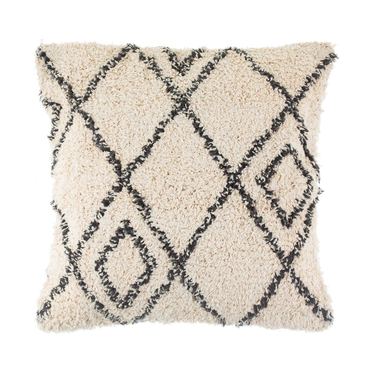 Berber Style Diamonds Tufted Cushion in Fashion geometric diamond pillow