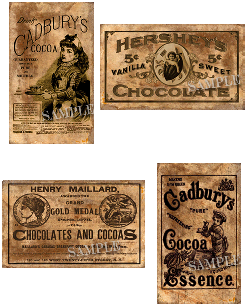 make your vintage tin or jar with these vintage chocolates