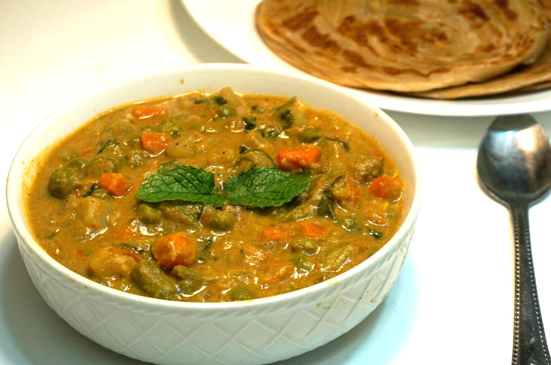 Vegetable Korma / Vegetable Kurma - Saravana Bhavan Style - All Recipes
