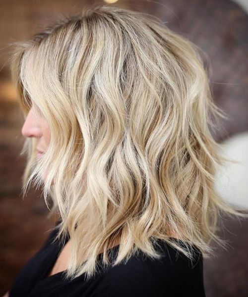 10 Top Shoulder Length Hairstyles - Wavy Hair, Wom 10 Top Shoulder Length Hairstyles - Wavy Hair, Wom