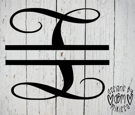 Download Split Letter I Svg| Split Monogram Svg File| Split Letter ...