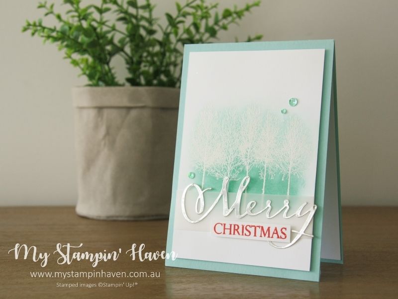Winter Woods – My Stampin' Haven | Christmas cards, Merry christmas to all