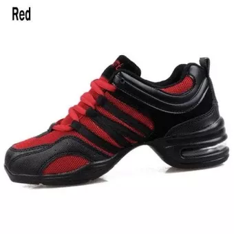 Women Lace Up Hip Hop Jazz Sneaker Dancewear Dance Sport Shoes 4 Colors