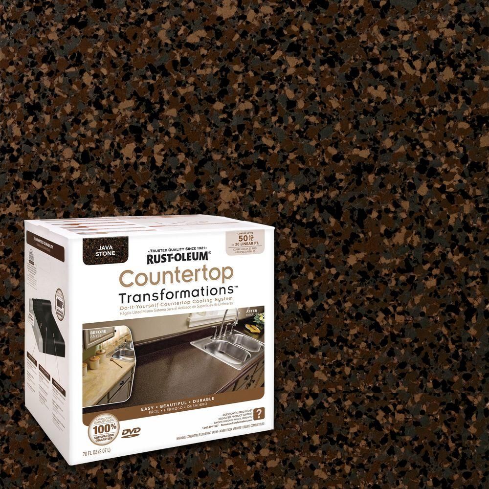 Rust Oleum Transformations 70 Oz Java Stone Large Countertop Kit Rust Oleum Transformations 70 Oz Java Stone Large Countertop Kit