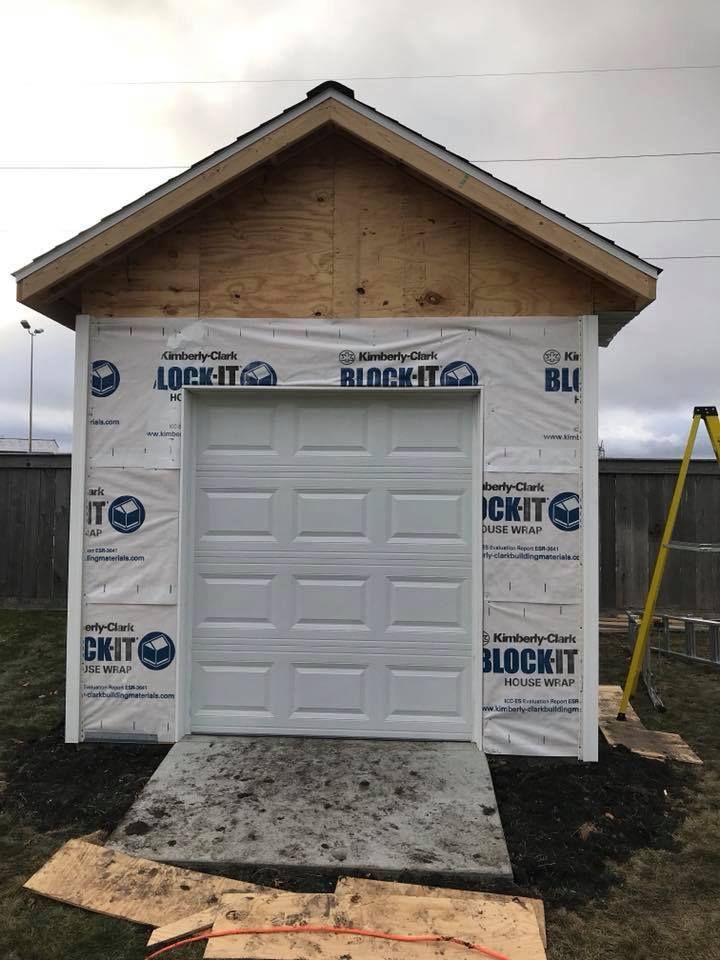 Thinking Of Doing A Shed Why Not Use Garage Door Instead Walk In Here Is With C H I Overhead Doors 2250 2250 Shed Garage Doors Overhead Door, 6 Ft Wide Garage Door For Shed