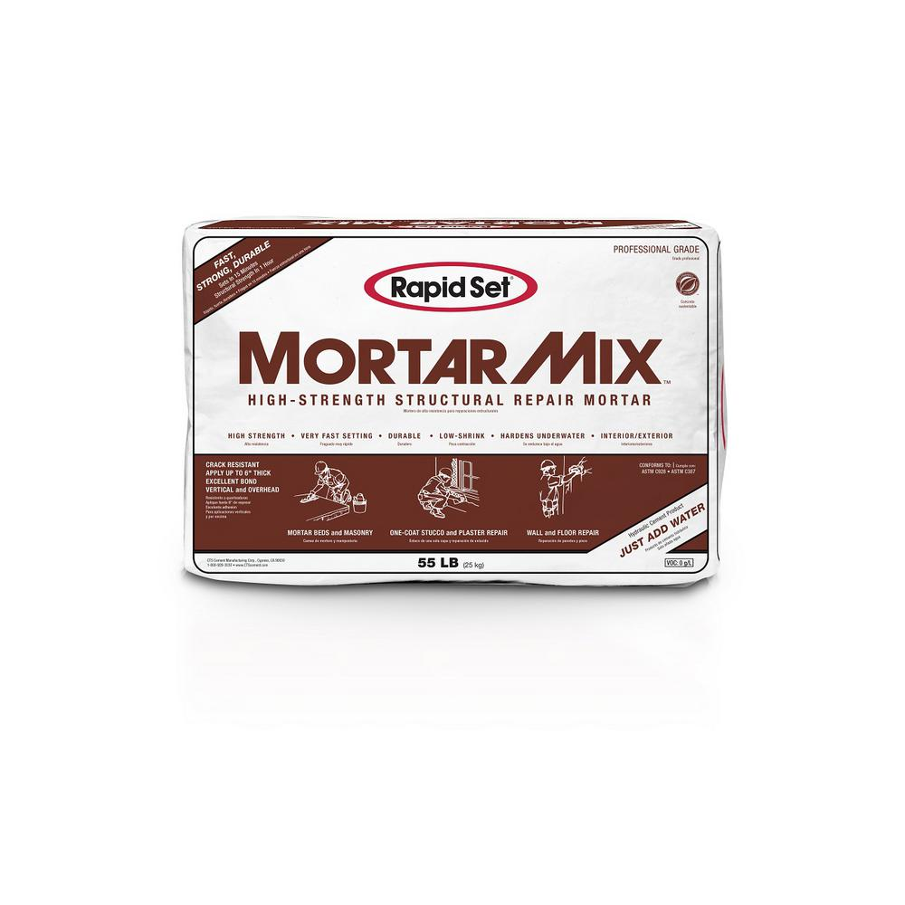 Rapid Set 55 lb. Mortar Mix04010055 Home depot, Plaster