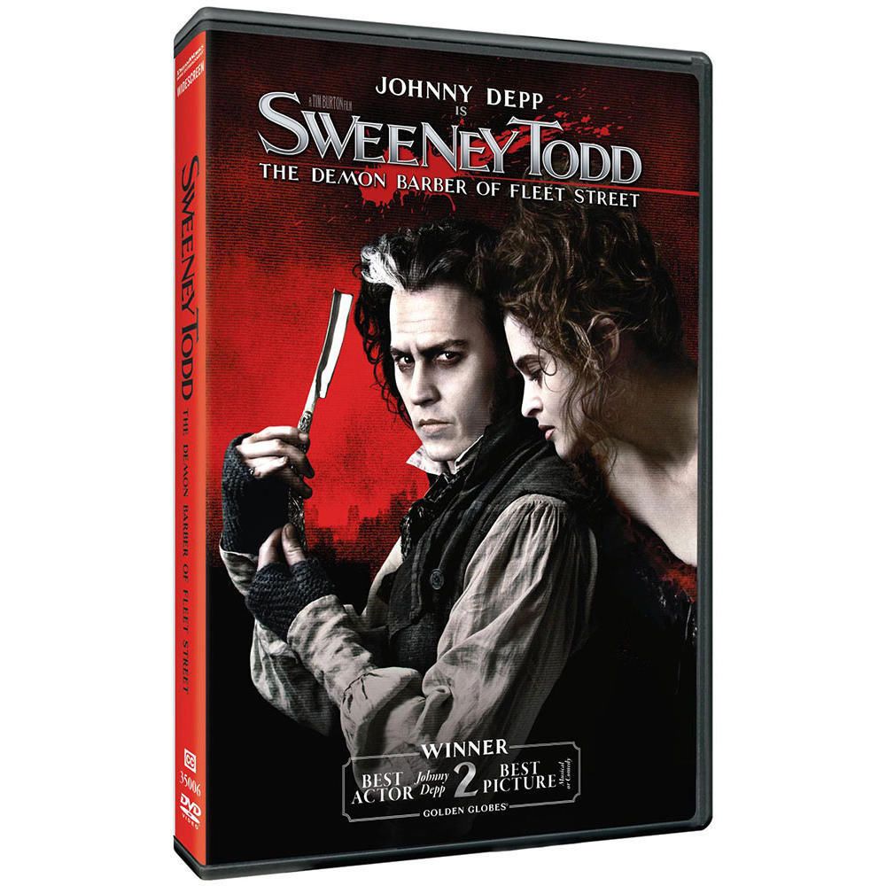 Sweeney Todd The Demon Barber Of Fleet Street 2007 Dvd Tim Burton Johnny Depp Sweeney Todd Johnny Depp Tim Burton Movie