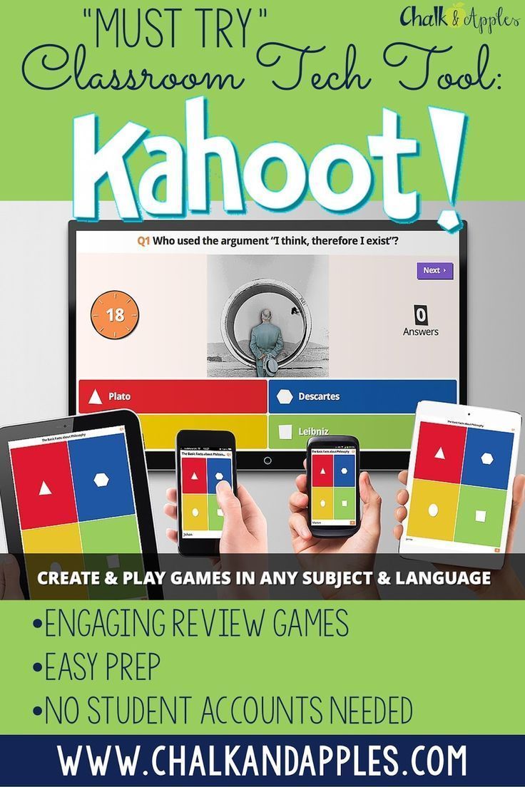 Kahoot Teaching Tool 3 'Must Try' Classroom Tech Tools Kahoot! Chalk & Apples