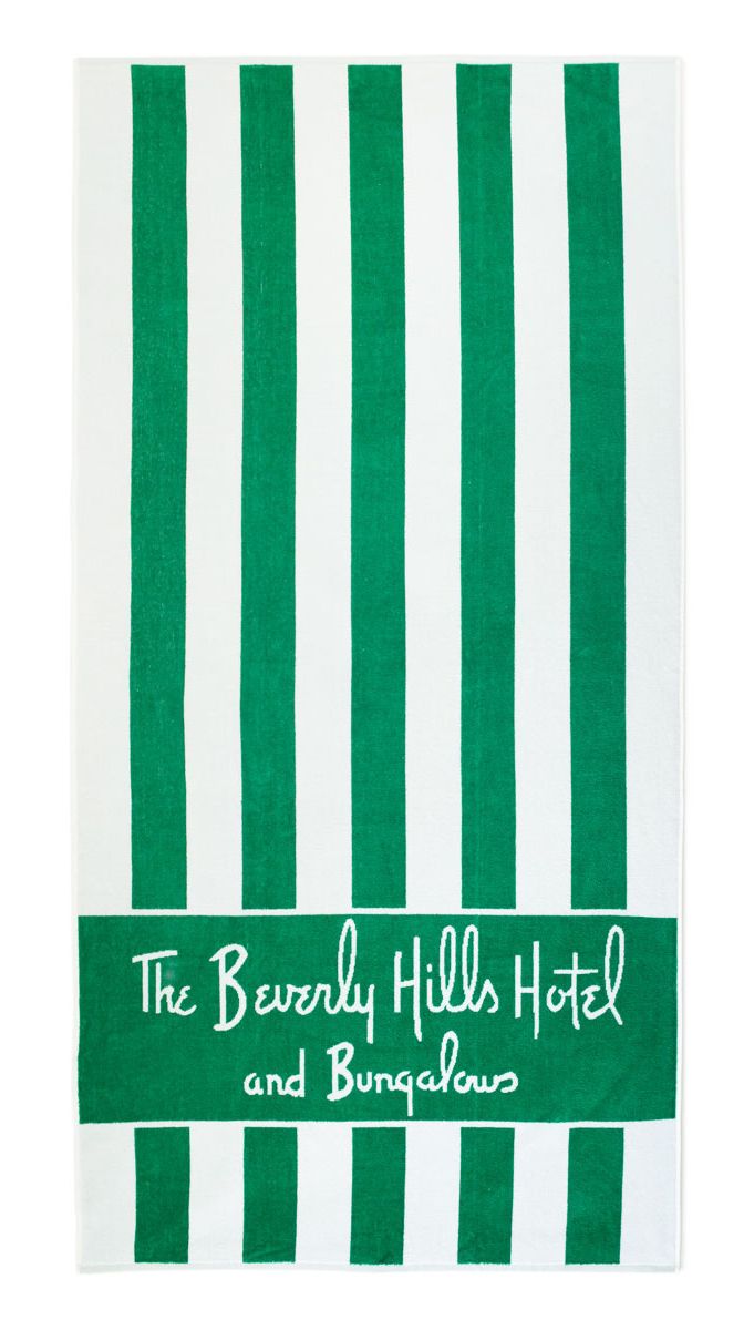 Signature Beach Towel In 2018 Getaway Beverly Hills The Beverly Hills Hotel Beach Towel