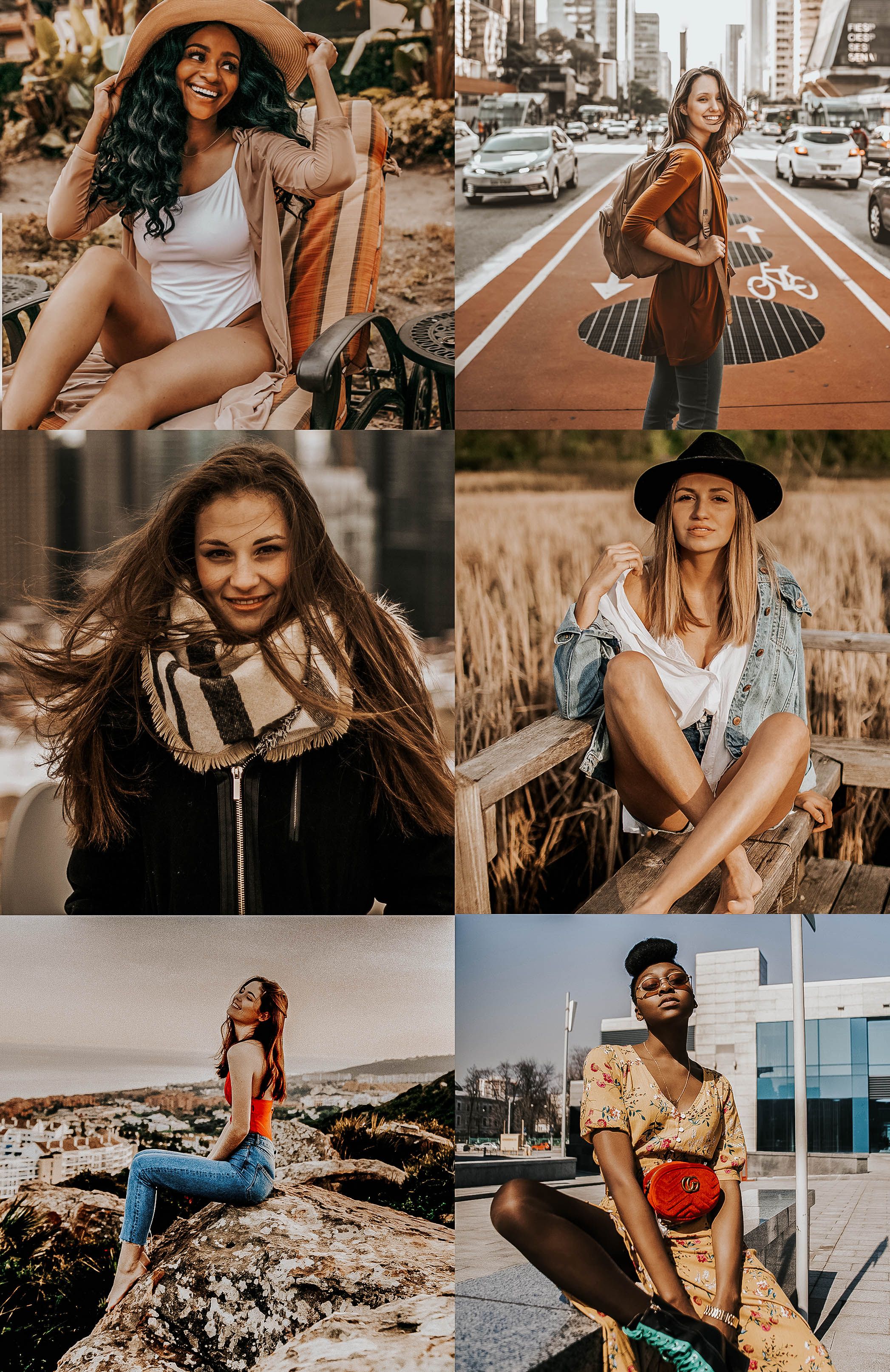 4 Mobile Lightroom Presets Airy and Warm Mobile Warm Lightroom Presets Instagram Blogger Presets